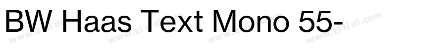 BW Haas Text Mono 55字体转换 BW Haas Text Mono 55字体转换
